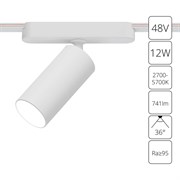 Arte Lamp A2958PL-1WH СВЕТИЛЬНИК ПОТОЛОЧНЫЙ RAPID 48В 12Вт макс 741kv 2700-6500К 95+ 36° smart A2958PL-1WH