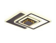 Ambrella Потолочный светодиодный светильник с хрусталем FA262 CF/TI кофе/янтарь 112W 540*540*80 (ПДУ РАДИО 2.4) FA262