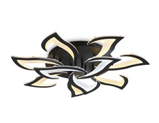 Ambrella Потолочный светодиодный светильник с пультом FA4474/7+3 BK черный 112W 3000+6400K/4200K/6400+3000K D850*120 (ПДУ ИК) FA4474