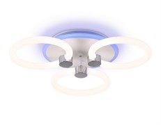 Ambrella Светильник светодиодный потолочный FA3838/3 WH белый 42W 3000K-6400K+RGB D458*80 (ПДУ РАДИО 2.4G) FA3838