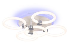 Ambrella Светильник светодиодный потолочный FA3841/4+1 WH белый 70W 3000K-6400K+RGB D538*115 (ПДУ РАДИО 2.4G) FA3841