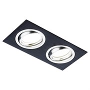 Ambrella Встраиваемый потолочный точечный светильник A601/2 BK сатин/черный MR16 A601/2 BK