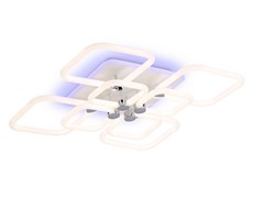 Ambrella Светильник светодиодный потолочный FA3866/4+4 WH белый 144W 3000K-6400K+RGB 627*627*121 (ПДУ РАДИО 2.4G) FA3866