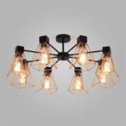 Eurosvet 70107/8 / потолочный светильник / черный/латунь a061403 a061403