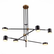 ST LUCE  SL1604.432.06 Светильник потолочный Черный, Латунь/Черный LED 6*5W 3000K SL1604.432.06