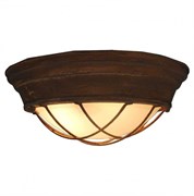 Lussole LOFT Металл Коричневый /  Стекло Светильник потолочный E27 40W LSP-8068