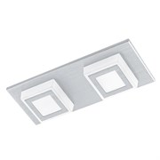 Eglo Светильник LED настенно-потолочный MASIANO, 2х3,3W (LED), 250х100, алюминий матовый/пластик, матовый 94506