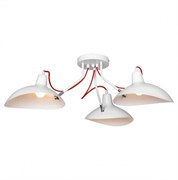 Lussole LOFT Металл Белый /  Металл Светильник потолочный E27 10W GRLSP-8126