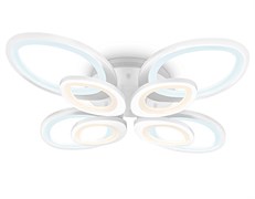 Ambrella Потолочный светодиодный светильник с пультом FA4493/4+4 WH белый 134W 3000+6400K/4200K/6400+3000K 620*620*120 (ПДУ ИК) FA4493