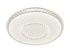 Ambrella Потолочный светодиодный светильник с пультом FF98 WH белый 48W D400*70 (ПДУ ИК) FF98