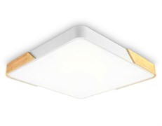 Ambrella Потолочный светодиодный светильник FZ1312 WH/LW белый/светлое дерево 36W 5000K 400*400*50 (без ПДУ) FZ1312