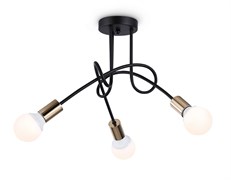Ambrella Потолочный светильник в стиле лофт TR80415/3 BK/GD черный/золото E27/3 max 60W D670*370 TR80415