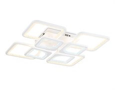 Ambrella Светильник потолочный светодиодный с пультом FA4423/4+4 WH белый 150W 3000K+6400K/4200K/6400K+3000K 580*580*120 (ПДУ ИК) FA4423