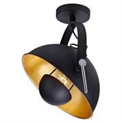 Lussole LOFT Металл Черный / оранжевый Металл Светильник потолочный E27 60W LSP-9825