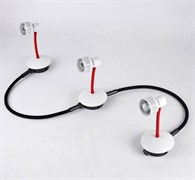 Lussole LOFT Металл/флекс Белый / красный Металл Светильник настенно-потолочный GU10 5,5W GRLSP-9818-03