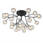 F-Promo Светильник потолочный каркас черного цвета, прозрачное и белое стекло 2481-9U 2481-9U