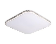 Ambrella Потолочный светодиодный светильник с пультом FF75 WH белый 48W+24W 400*400*60 (ПДУ ИК) FF75
