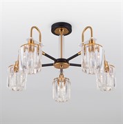 Eurosvet Потолочная люстра в стиле лофт 70090/5 черный a045144