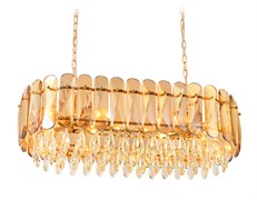 Ambrella Подвесная люстра TR5074/8 GD/TI/CL золото/янтарь/прозрачный E14/8 max 40W 800*360*950 TR5074