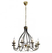 Lussole PROMO 2 Металл Черный хром / блестящее золото Без плафона Люстра E14 40W LSA-4613-08