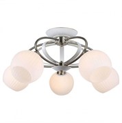 Lussole LGO Металл Бронзовый / белый Стекло Люстра E27 10W GRLSP-0166