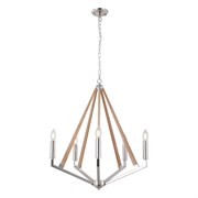 Люстра подвесная хром коричневый LSP-8744