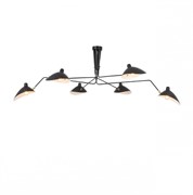 ST LUCE SL305.402.06 Люстра потолочная  Черный/Черный, Белый E27 6*60W SL305.402.06