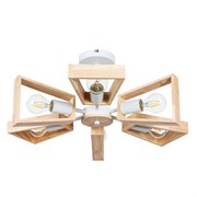 Arte Lamp A8030PL-6WH BRUSSELS Люстра потолочная дерево/белый металл A8030PL-6WH