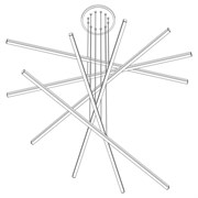 Citilux CL203761 Trent Черный Люстра CL203761