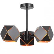 ST LUCE SL258.402.03 Люстра потолочная  Черный/Черный, Золото E14 3*40W SL258.402.03