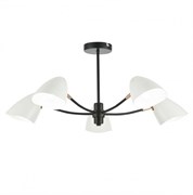 Evoluce SLE103602-05 люстра потолочная чёрный, Золотой/Белый E14 5*40W SLE103602-05