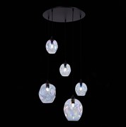 ST LUCE SL1188.403.05 Люстра подвесная Черный/Радужный E14/E27 3+2*40W SL1188.403.05