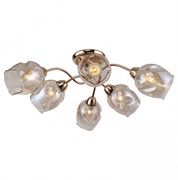 Lussole LGO Металл Блестящее золото /  Стекло Люстра E27 40W LSP-8086