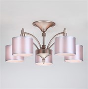 Eurosvet Классическая люстра с абажурами 60080/5 сатин-никель 00000083142