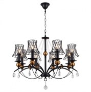 Lussole LGO Металл Черный /  Металл Люстра E14 GRLSP-8104