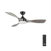 Sonex 7702/24L VIVA LED SN24 Люстра-вентилятор,  черный/серое дерево LED 24Вт 3000-6000K D1320 пульт ДУ STORM 7702/24L