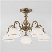 Eurosvet Классическая люстра со стеклянными плафонами 60106/5 античная бронза a045755