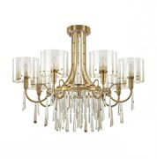 Odeon Light 4886/7 HALL ODL_EX23 41 бронзовый/янтарн./металл/стекло Люстра E14 7*40W NICOLE 4886/7