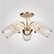Eurosvet 30026/5 золото Потолочная люстра со стеклянными плафонами 00000073715