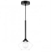Lightstar 801202 Люстра VETRO 1х6W(led) G9 ЧЕРНЫЙ/ПРОЗРАЧНЫЙ 801202