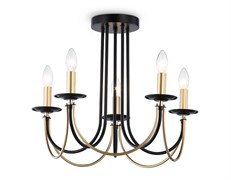 Ambrella Подвесная люстра со сменной лампой TR9621/5 BK/CGD черный/золото E14/5 max 40W D570*410 TR9621