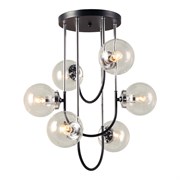 Люстра потолочная хром черный LSP-8930