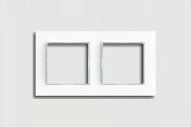 Рамка двойная, для горизонтального/вертикального монтажа Jung A creation Белый ac582ww