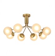 F-promo 2631-8U потолочная люстра F-Promo Каркас золотого цвета, плафоны из стекла белого цвета 2631-8U