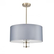 Lumion 8108/5C MODERNI LN25 латунь титаниум/серый, металл/текстиль/стекло Люстра потолочная E14 5*40W 220V DAMONA 8108/5C