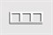Рамка тройная, для горизонтального/вертикального монтажа Jung A500 Белый a583ww - фото 10050