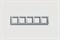Рамка пятерная, для горизонтального/вертикального монтажа Jung A500 Алюминий a585al - фото 10058