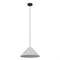 Eglo 43984 Подвесной светильник (люстра) ALSAGER, 1X40W (E27), Ø410, сталь, черный / фетр, серый 43984 - фото 101509