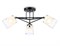 Ambrella Светильник подвесной TR303072/3 BK/CH/FR черный/хром/белый матовый E27/3 max 40W D560*250 TR303072 - фото 102502