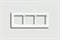 Рамка тройная для горизонтального/вертикального монтажа Jung LS design Альпийский белый LSD983WW - фото 10259